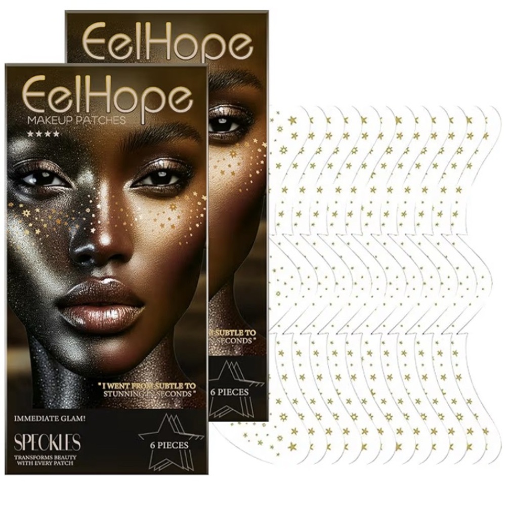 Eelhope Speckles Makeup Patches - Gold 12pc
